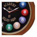 Ver imagem 4 de Relógio Decorativo Parede de Fibra - Billiard Preto