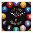 Ver imagem 2 de Relógio Decorativo Parede de Fibra - Billiard Preto