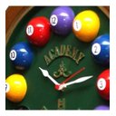Ver imagem 3 de Relógio Decorativo Parede de Fibra - Billiard Verde