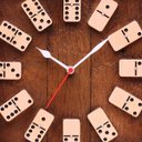 Ver imagem 2 de Relógio de Parede Quadrado - Jogo Dominó