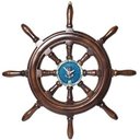 Ver imagem 1 de Relógio de Parede Timão de Barco em Resina 50cm Náutica