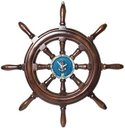Ver imagem 1 de Relógio de Parede Timão de Barco em Resina 50cm Náutica