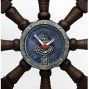 Ver imagem 2 de Relógio de Parede Timão de Barco em Resina 50cm Náutica
