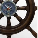 Ver imagem 4 de Relógio de Parede Timão de Barco em Resina 50cm Náutica