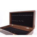 Ver imagem 2 de Tabuleiro Xadrez Estojo Marchetado de Madeira Nobre 35x35cm