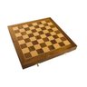 Tabuleiro Xadrez Estojo Marchetado de Madeira Nobre 35x35cm - 4