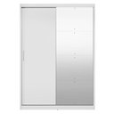 Ver imagem 4 de Guarda Roupa Casal Ambiente Riva 22515k com Espelho Branco Amêndola Touch Flex - Demóbile