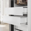 Ver imagem 5 de Guarda Roupa Casal Ambiente Riva 22515k com Espelho Branco Amêndola Touch Flex - Demóbile