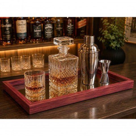 Bandeja Decorativa Espelhada Multiuso Organizador Mesa Bar Aparador Lavabo Yeet
