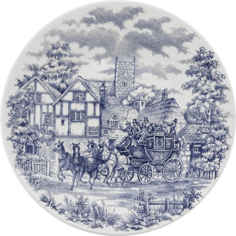 Kit 4 Pratos de Sobremesa Biona Cena Inglesa Oxford® Cerâmica 19cm