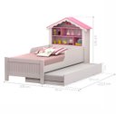 Ver imagem 2 de Cama de Princesa Solteiro com Auxiliar