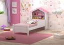 Ver imagem 3 de Cama Casa Menina Rosa Solteiro com Colchão