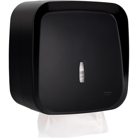 Dispenser Porta Papel Toalha Interfolhado Preto Dobras Invoq Premisse