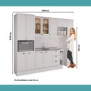 Ver imagem 7 de Armário de Cozinha Completa com Balcão Milla Unity Carraro Branco