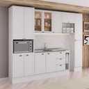Ver imagem 1 de Armário de Cozinha Completa com Balcão Milla Unity Carraro Branco