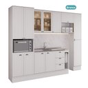 Ver imagem 3 de Armário de Cozinha Completa com Balcão Milla Unity Carraro Branco