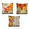 Conjunto de 3 almofadas Folhas 42x42 com enchimento Atelier Valverde - 1