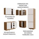 Ver imagem 5 de Armário de Cozinha Completa de Canto 329cm Rustic Branco Glamy Madesa 01
