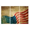 Quadro 70X150cm em Impressão Digital – trio – bandeira EUA Atelier Valverde - 1