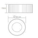 Ver imagem 2 de Plafon Redondo Anel 60cm - 8 Luzes Mel
