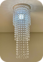 Ver imagem 2 de Luminária Cristal Acrílico 17x48 Cm Quadrada 03 Camadas Belíssima para Iluminar e Decorar o Seu Ambi