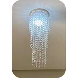 Luminária Cristal Acrílico 17x48 Cm Quadrada 03 Camadas Belíssima para Iluminar e Decorar o Seu Ambi - 7