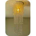 Ver imagem 1 de Luminária Cristal Acrílico 17x48 Cm Quadrada 03 Camadas Belíssima para Iluminar e Decorar o Seu Ambi