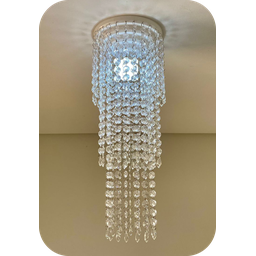 Luminária Cristal Acrílico 17x48 Cm Quadrada 03 Camadas Belíssima para Iluminar e Decorar o Seu Ambi - 2