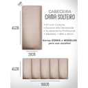 Ver imagem 5 de Kit 5 Cabeceiras de Cama Solteiro Estofada Modulada 1,00mx45cm