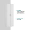 Armário Utilitário Multiuso 2 Portas Branco Carraro - 3
