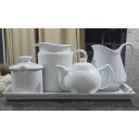 Ver imagem 4 de Jogo Café e Chá Mesa Posta 5 Peças - Porcelana Branca (2)