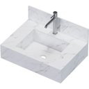 Ver imagem 2 de Bancada Porcelanato 60cm Napoles Branco - P103391 - Cozimax