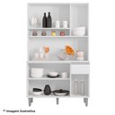 Ver imagem 3 de Armário para Cozinha Kit Ambiente Márcia Amêndoa Branco - Ajl