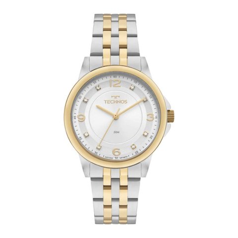 Relógio Technos Feminino Ref: 2035nfq/1k Elegance Bicolor