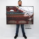 Ver imagem 2 de Quadro Decorativo em Canvas Templo Japão TaColado Moldura Flutuante 4,5cm Freijó 120 x 80cm