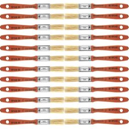 Trincha Pincel Cerda Branca 396 1/2 Pol Atlas - Kit com 24 Unidades - 1