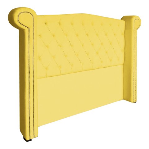 Cabeceira de Cama Box Estofada Sienna 195 Cm King Suede