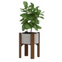 Ver imagem 1 de Suporte de Vaso em Madeira 40cm para Jardim - Comprar Móveis em Casa