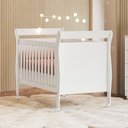 Ver imagem 5 de Berço Americano Slim com Cômoda Sapateira Ipe Branco Cinamomo - Móveis Albatroz