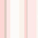 Ver imagem 1 de Papel de Parede Decorativo Baby Listrado para Meninas em Tons Rosas, Marrom, Branco e Creme 3,3m