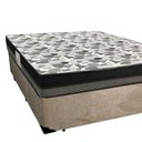 Ver imagem 5 de Cama Box Casal Suede + Colchão Ortobom Iso Dupla Face 138x188x60 Cor:bege