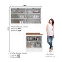 Ver imagem 4 de Lavanderia Modulada 3 Peças com Tampo Amy Casa 812