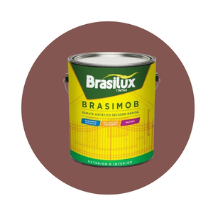 Esmalte Sintetico Brasimob Brasilux 3,6l:marrom Conhaque