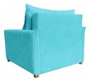 Ver imagem 6 de Poltrona-Cama Monica Retratil Macia Quarto Visita Sala Suede:Azul-Turquesa/Suede
