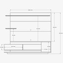 Ver imagem 6 de Home Theater Istambul 2.1 Estante Completa Decoração Sala Estar Rack com Painel - Freijó Ripado