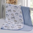 Ver imagem 1 de Cueiro Duplo Tecebem Baby Kim Malha Estampado Kinder 80cm X 90cm Azul
