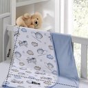 Ver imagem 3 de Cueiro Duplo Tecebem Baby Kim Malha Estampado Kinder 80cm X 90cm Azul