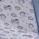 Ver imagem 2 de Cueiro Duplo Tecebem Baby Kim Malha Estampado Kinder 80cm X 90cm Azul