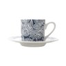 Cj 6 Xícaras P/Café Com Pires de Porcelana Blue Floral 90ml Lyor - 4