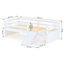 Ver imagem 2 de Cama Solteiro Infantil Dreams e Mini Escada/escorregador Branco Megamobilia